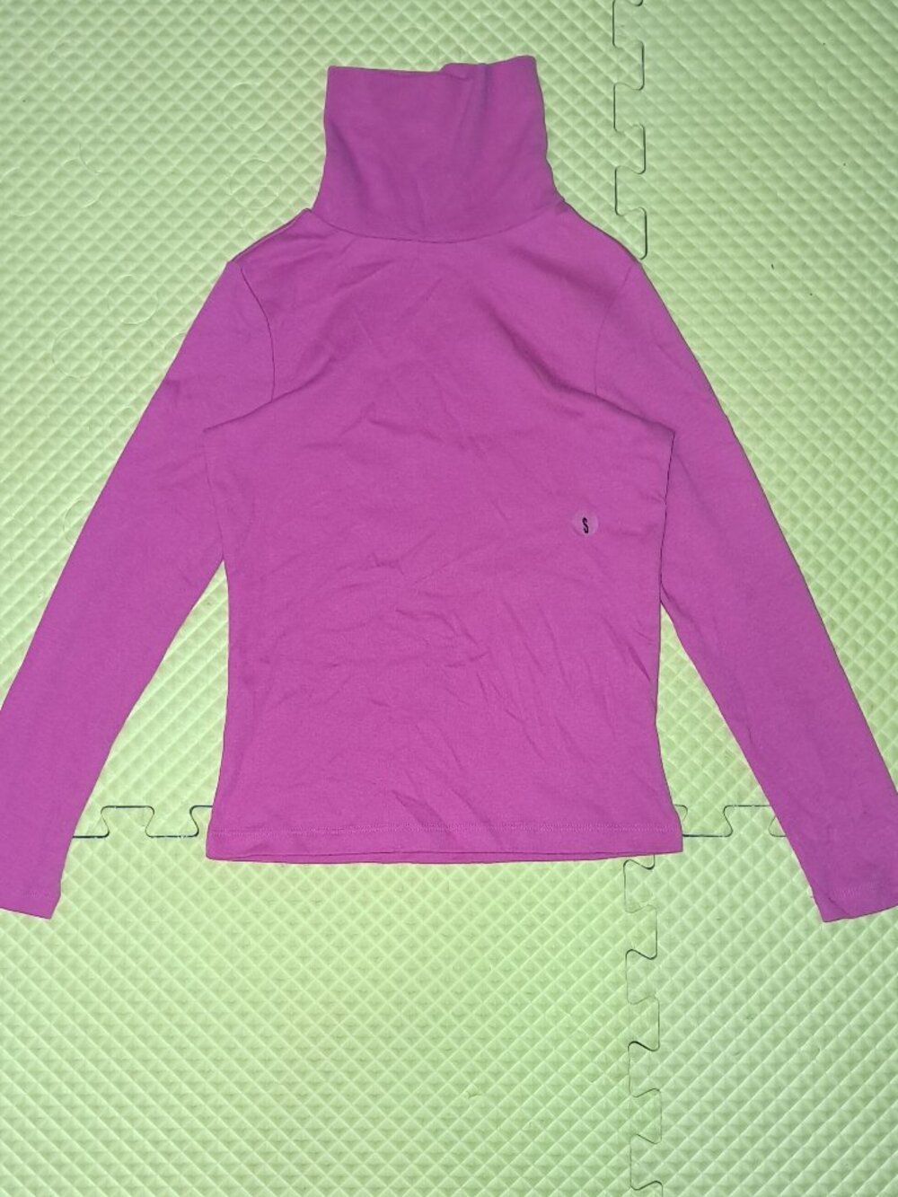 NWT J. KHAKI Lightweight Stretch Cotton Hot Pink Turtleneck Shirt